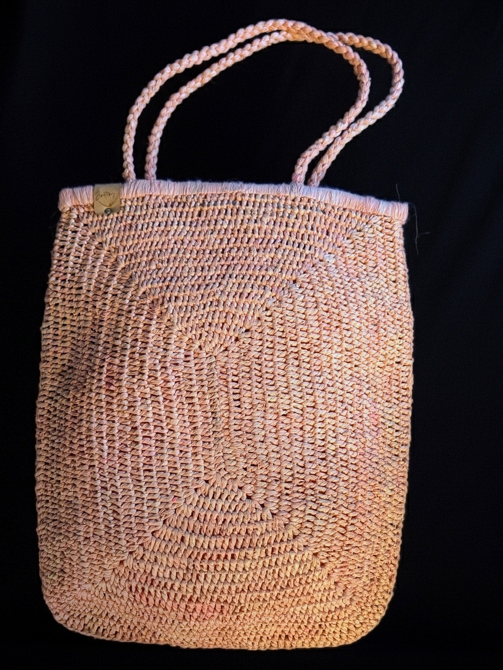 NWOT Staple Style! Zanatany Concept "Filée" Handmade Raffia Tote Bag
